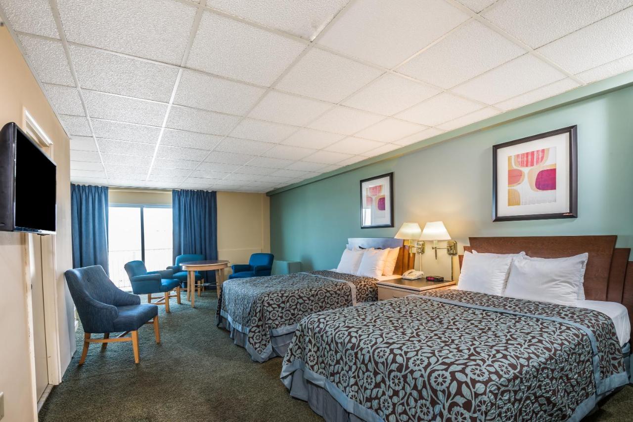 Double Room with Balcony and Side View at Days Inn by Wyndham Atlantic City Oceanfront-Boardwalk