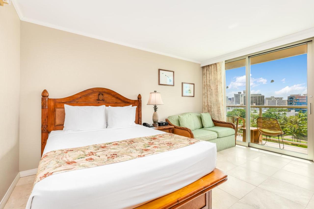 Queen Room with Partial Ocean View at Luana Waikiki Hotel & Suites