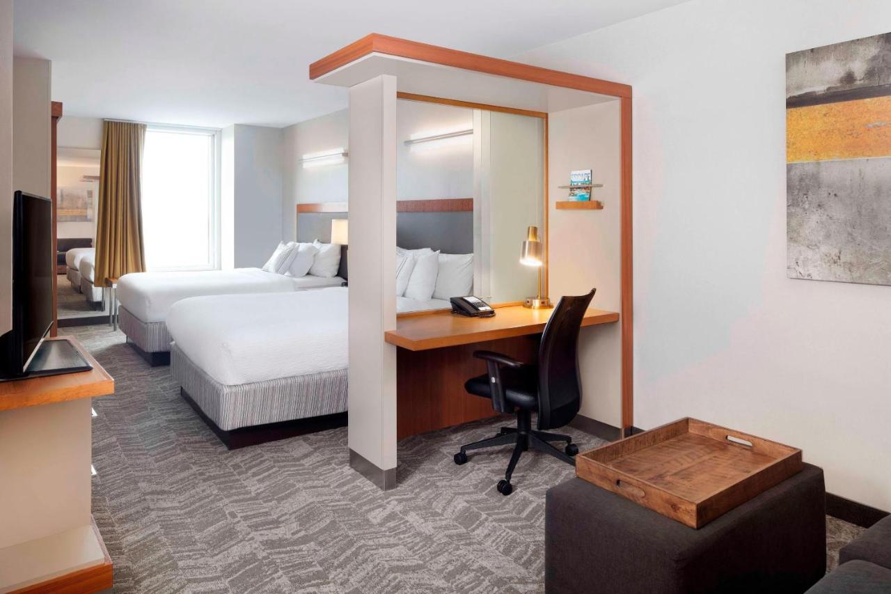 Studio, 2 Queen, Sofa bed, Skyline view, Top floor at SpringHill Suites by Marriott Indianapolis Downtown