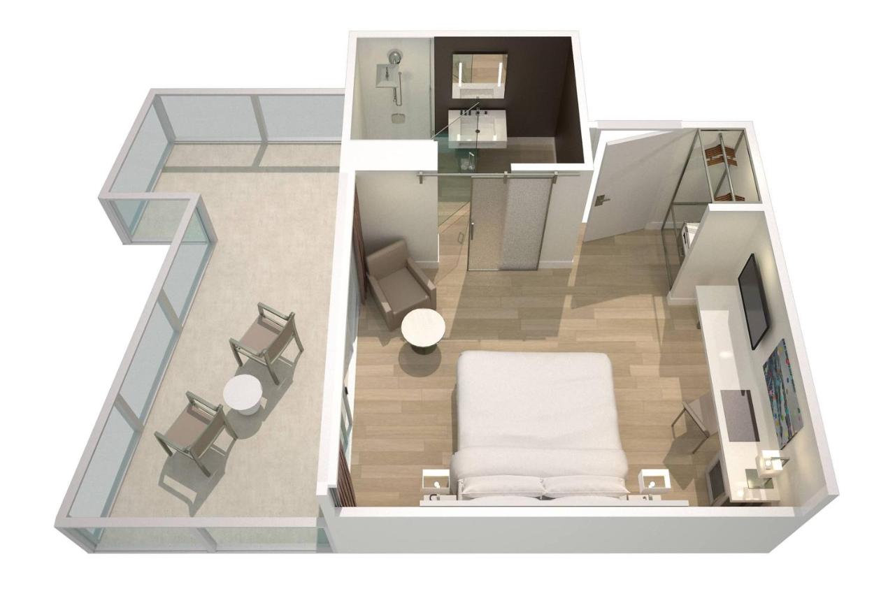 Deluxe King Room with Ocean View and Balcony at AC Hotel by Marriott Miami Beach