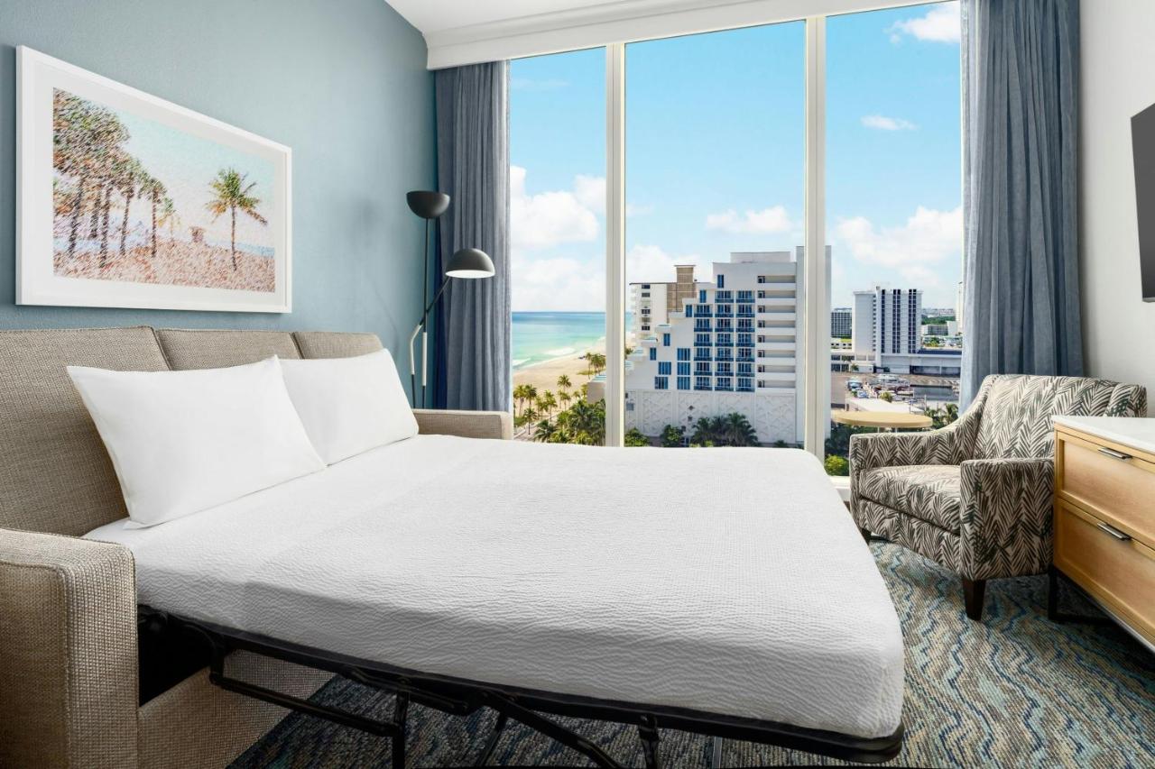 One-Bedroom King Suite with Water view at Courtyard by Marriott Oceanside Fort Lauderdale Beach
