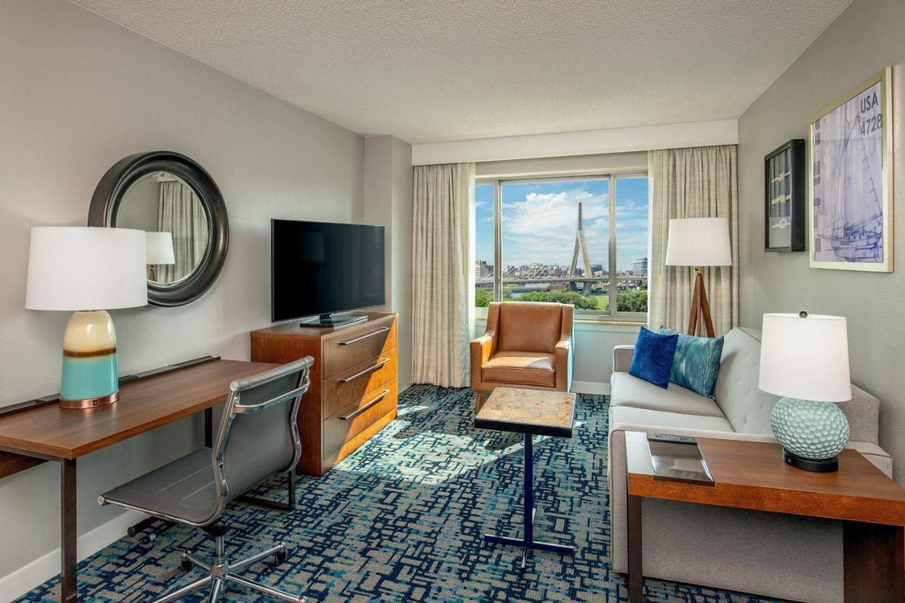 One-Bedroom Double Queen Suite with Sofabed at Residence Inn by Marriott Boston Harbor on Tudor Wharf