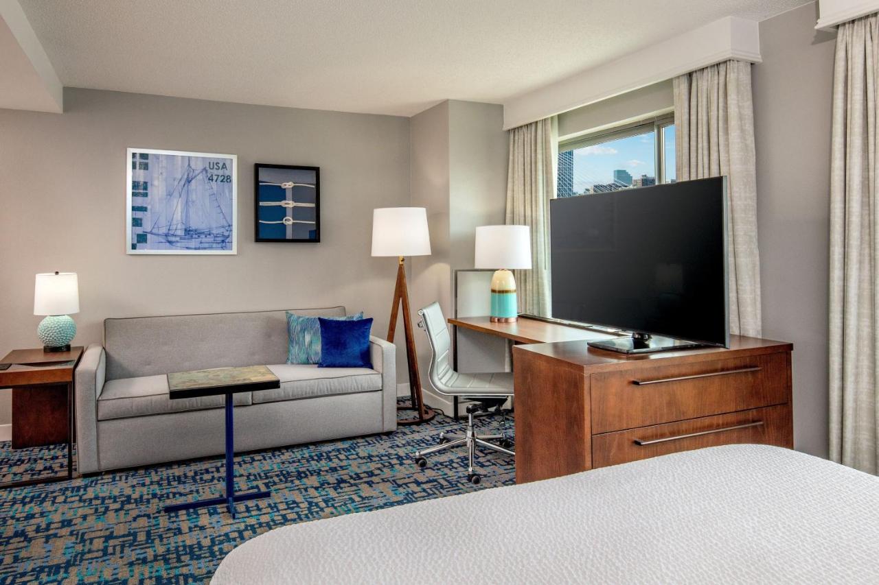 Queen Studio with Sofa Bed at Residence Inn by Marriott Boston Harbor on Tudor Wharf
