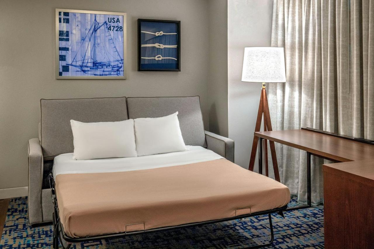 King Suite with Sofa Bed and View at Residence Inn by Marriott Boston Harbor on Tudor Wharf