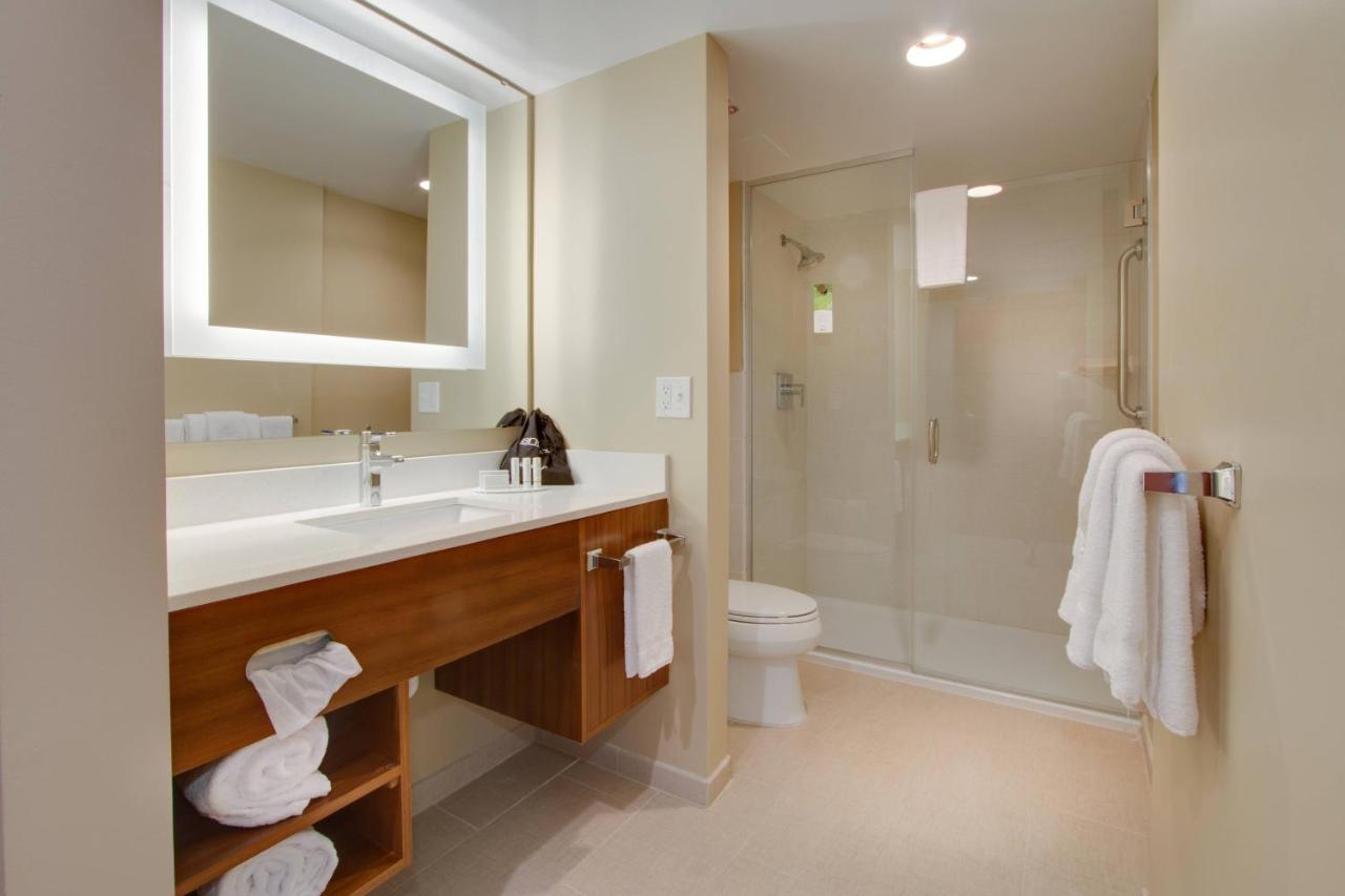 Suite with Two Double Beds and Sofa Bed at SpringHill Suites by Marriott Orlando Lake Buena Vista South