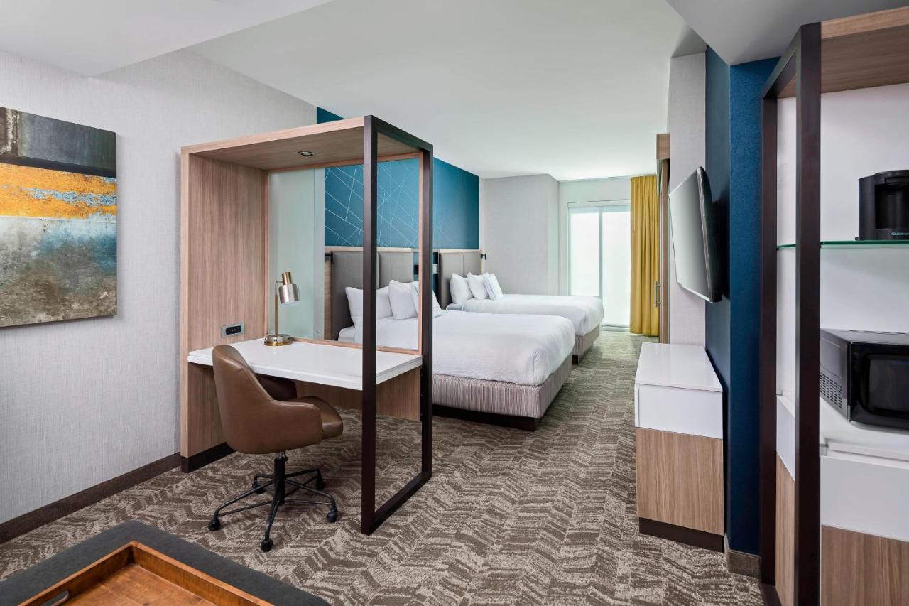 Queen Room with Two Queen Beds and Sofa Bed at SpringHill Suites by Marriott Greenville Downtown