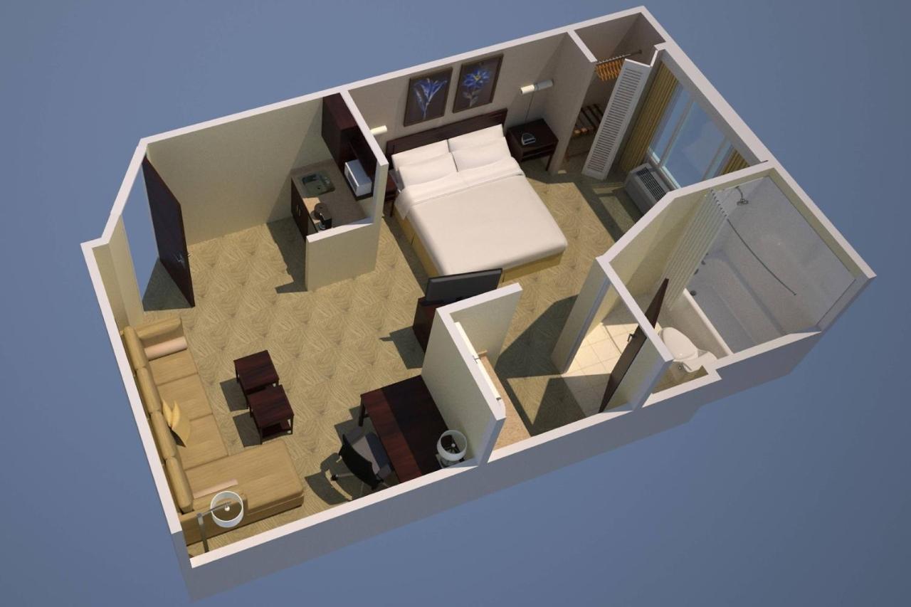 Suite, 1 King Bed, Microwave/Mini Fridge, Sofa Bed, Living Space at SpringHill Suites by Marriott Norfolk Virginia Beach