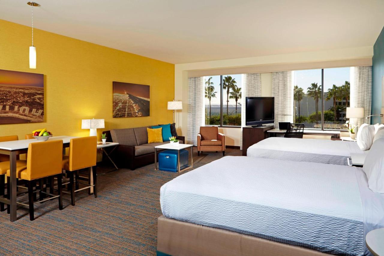 Larger Queen Studio with Two Queen Beds at Residence Inn by Marriott Los Angeles LAX/Century Boulevard