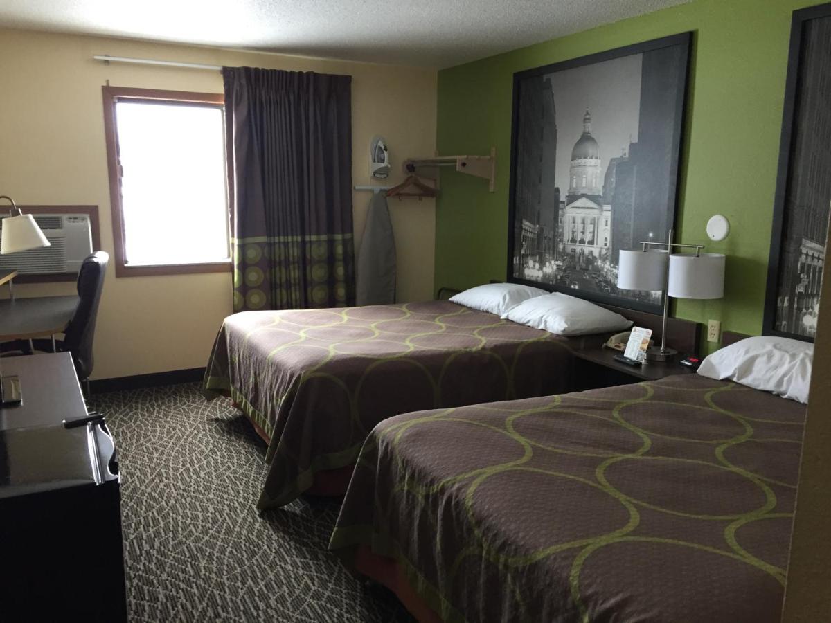 Queen Room with Two Queen Beds - Non-Smoking at Super 8 by Wyndham Muncie/Ball St. College Area