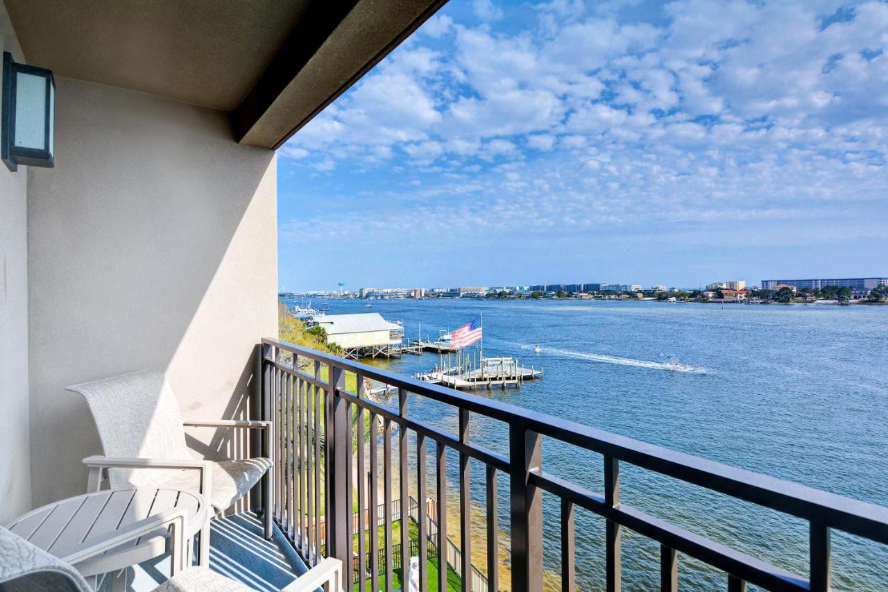 Studio with 2 queen beds, sofa bed, water view and balcony at Residence Inn by Marriott Fort Walton Beach