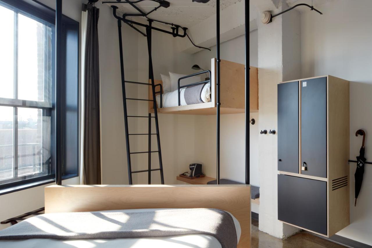 Queen/Twin Loft- Mobility/Hearing - Transfer Shower at The Robey, Chicago, a Member of Design Hotels