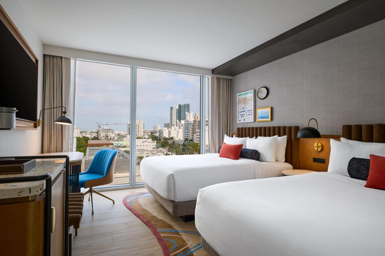 Queen Room with Two Queen Beds and City View at Hyatt Centric South Beach Miami