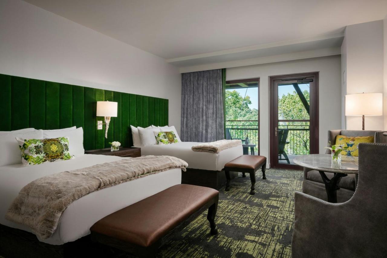 Queen Room with Two Queen Beds and Balcony - Waterfront at Grand Bohemian Lodge Greenville, Autograph Collection