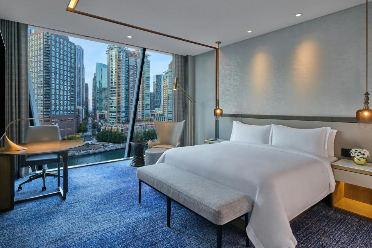 Grand Deluxe King Room with Sofa Bed and Water View at The St. Regis Chicago