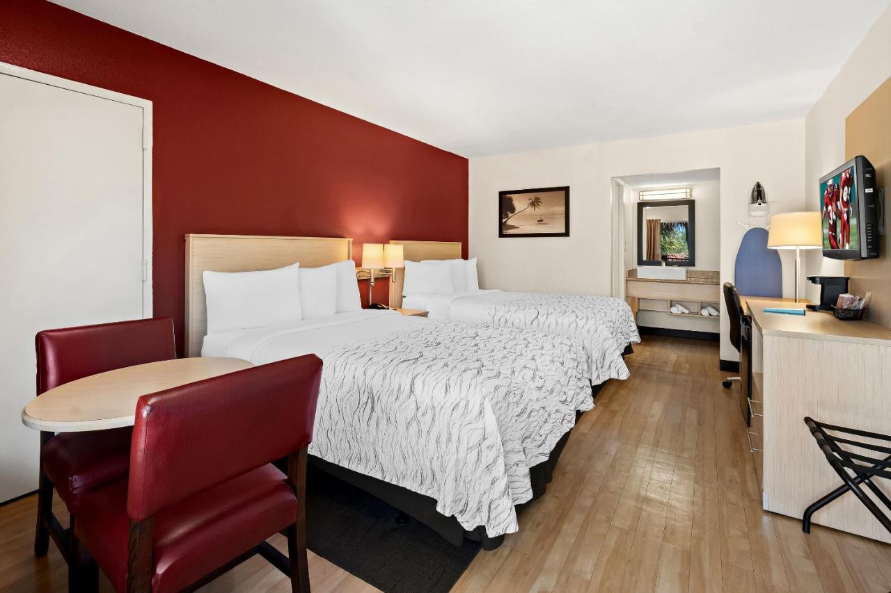Standard Room with Two Double Beds Poolside Smoke Free at Red Roof Inn PLUS+ & Suites Naples Downtown-5th Ave S