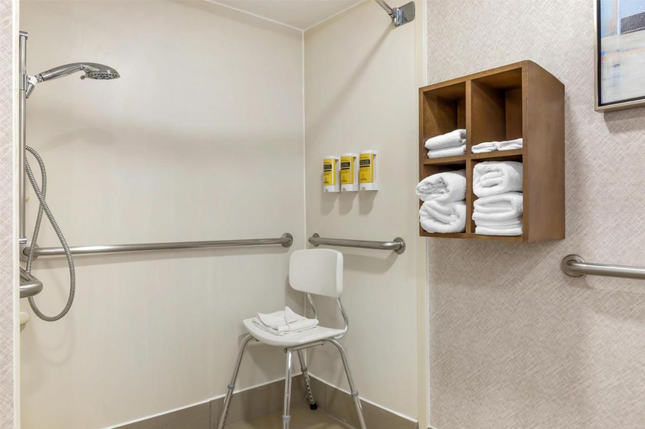 King Room with Mobility Accessible Roll-In Shower at Best Western Plus Raleigh Crabtree Valley Hotel