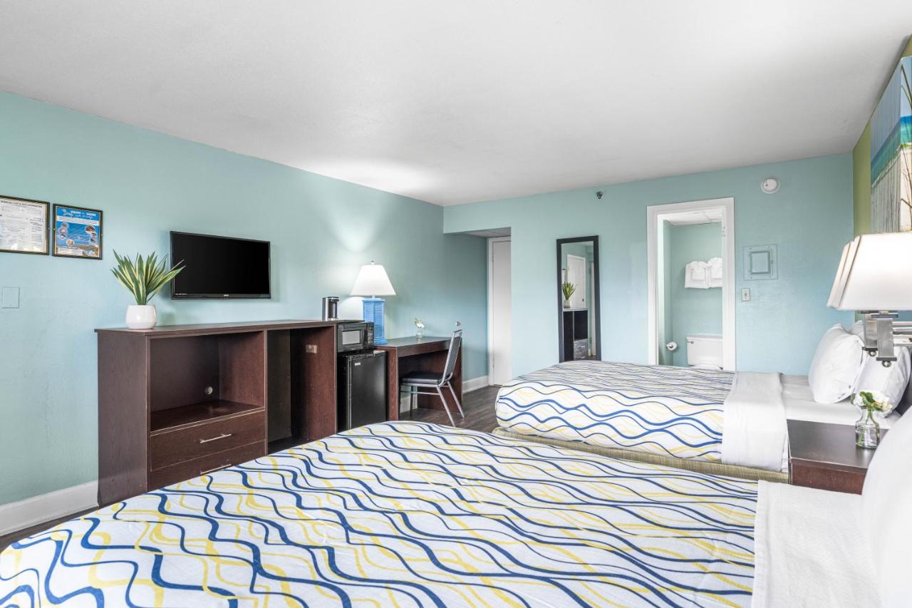 Double Room with Two Double Beds and Hotel View at Boardwalk Beach Hotel