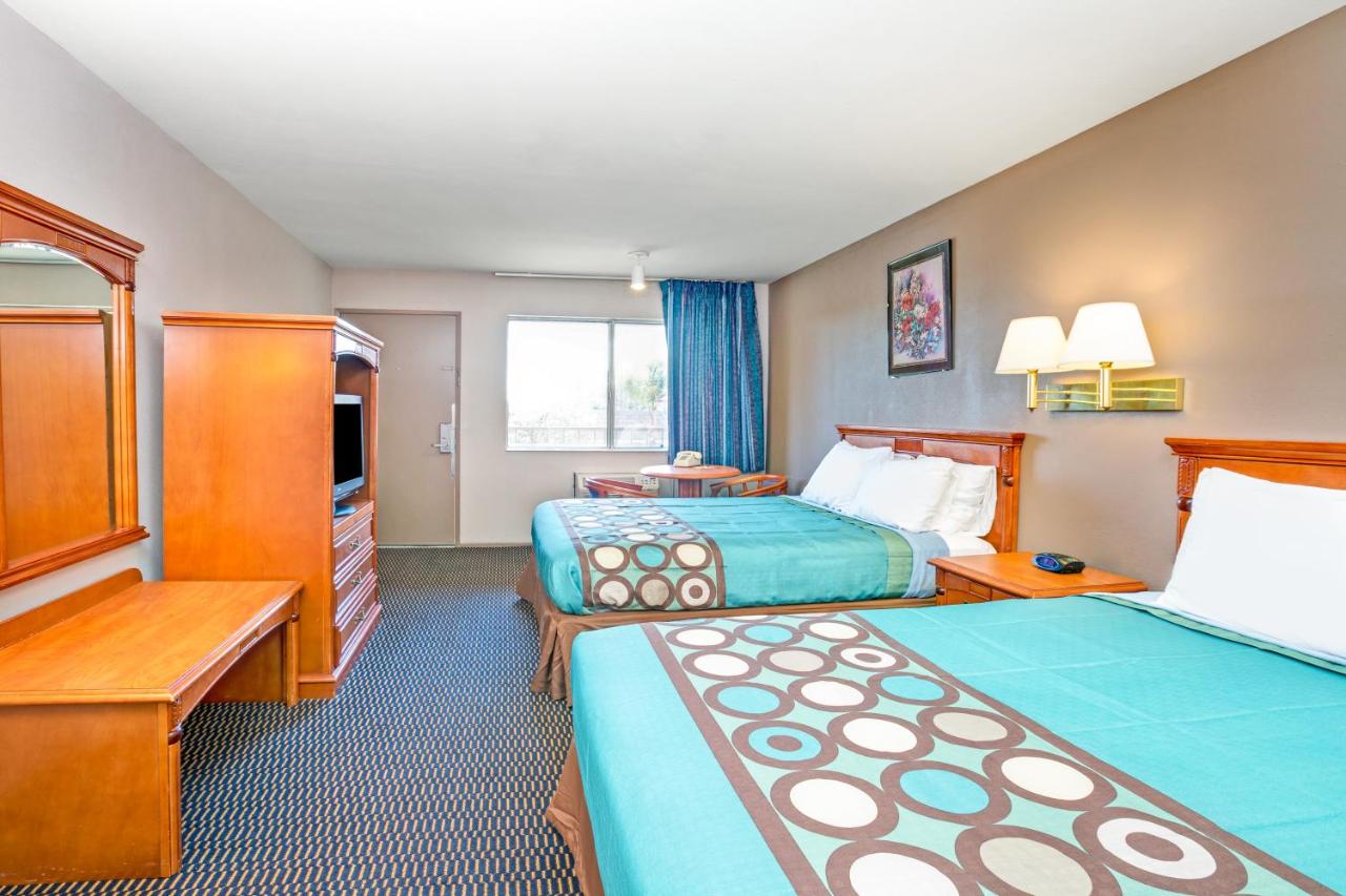 Queen Room with Two Queen Beds - Non-Smoking at Super 8 by Wyndham Upland Ontario CA