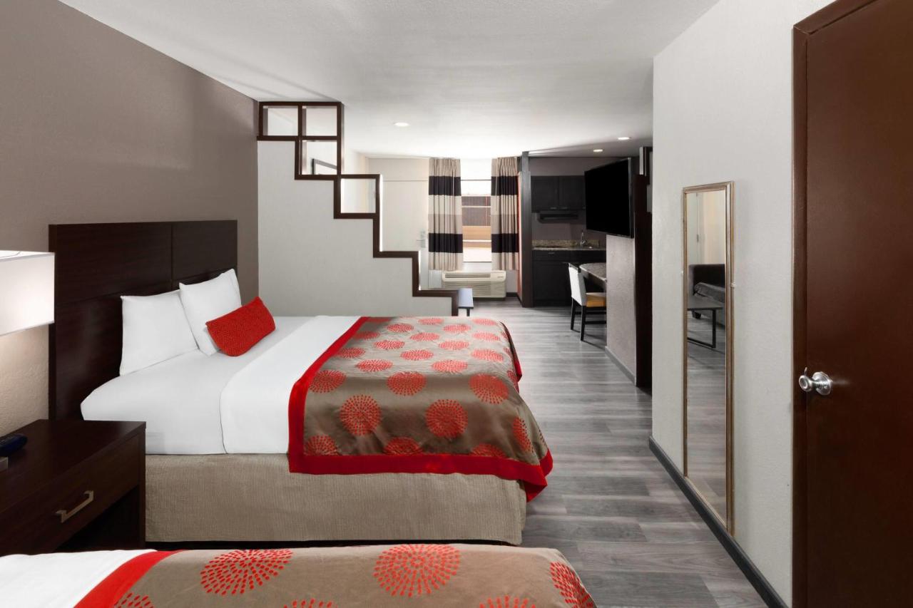 Double Room with Two Double Beds and Roll-In Shower - Mobility/Hearing Accessible at Ramada by Wyndham El Paso