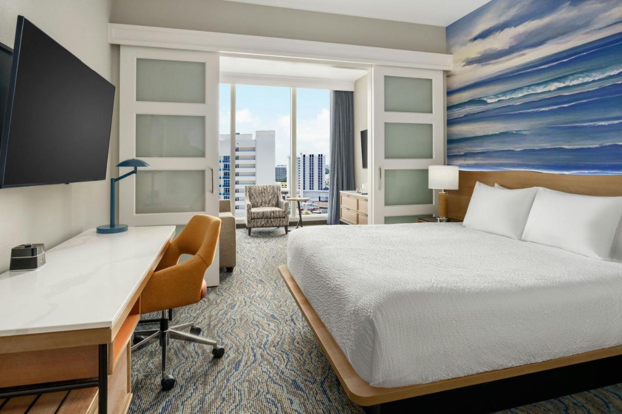 One-Bedroom King Suite with Water view at Courtyard by Marriott Oceanside Fort Lauderdale Beach