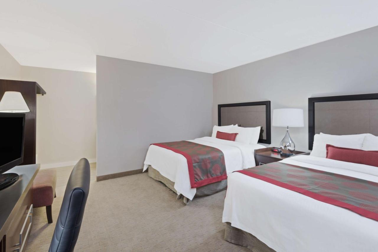 Double Room with Two Double Beds and Pool View - Non-Smoking at Ramada by Wyndham Boston