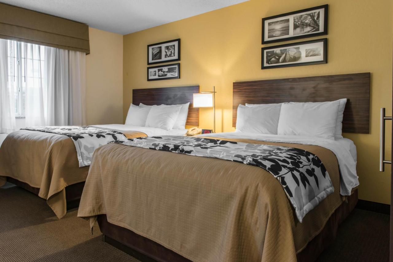 Queen Suite with Two Queen Beds and Sofa Bed at Sleep Inn & Suites Pittsburgh Airport