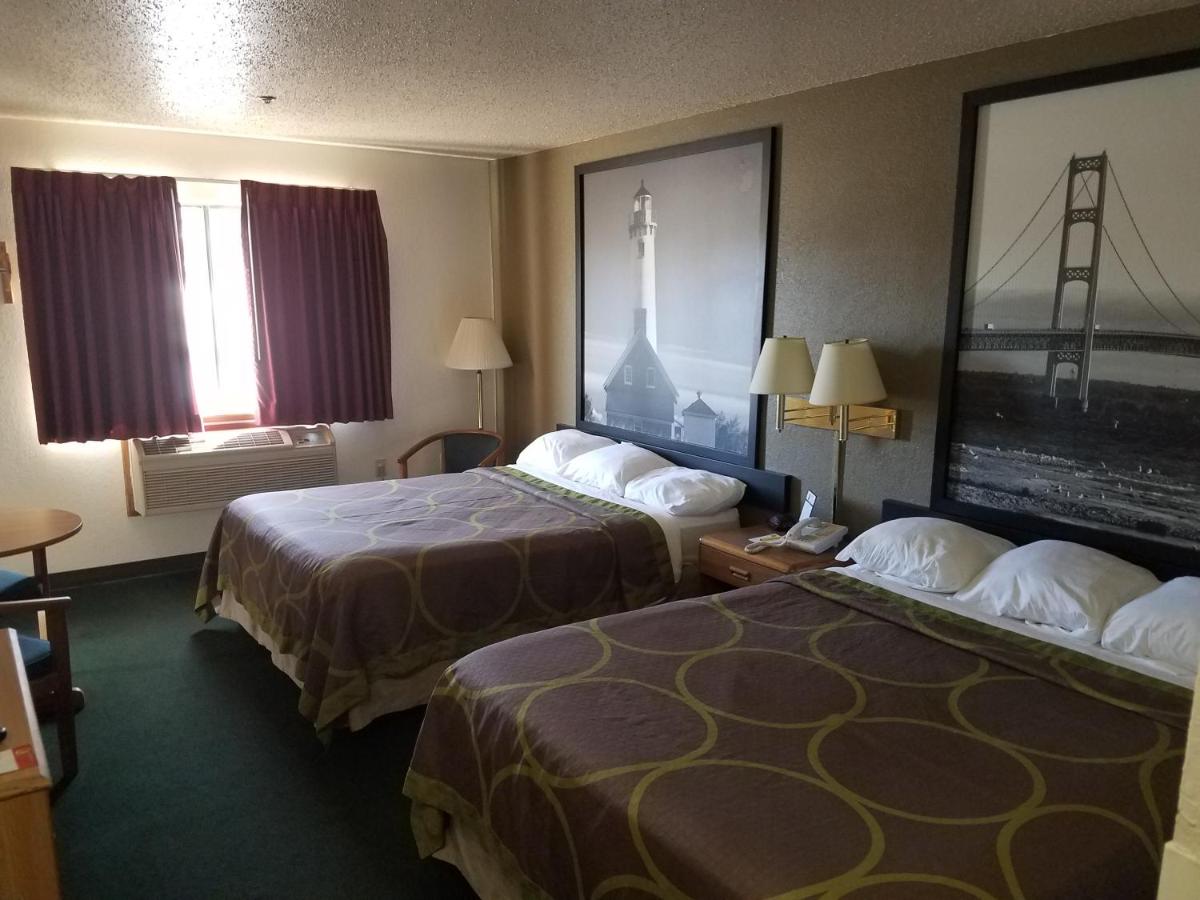 Queen Room with Two Queen Beds - Non-Smoking at Super 8 by Wyndham Houghton Lake