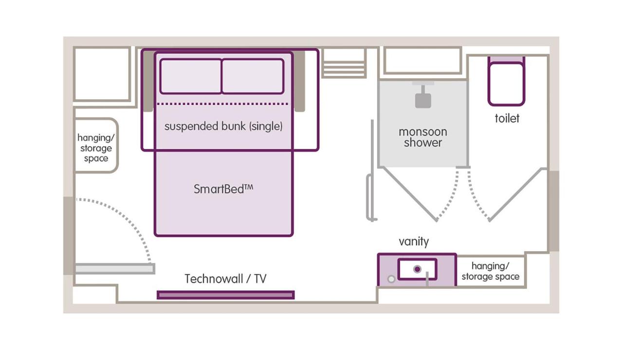 Premium Queen with One Bunk at YOTEL Boston, Select by Hilton