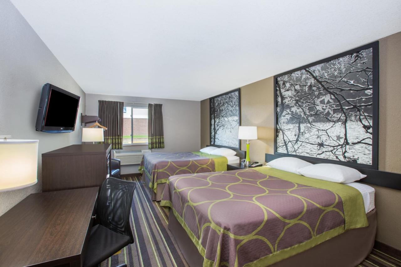 Queen Room with Two Queen Beds - Non-Smoking at Super 8 by Wyndham Brookings