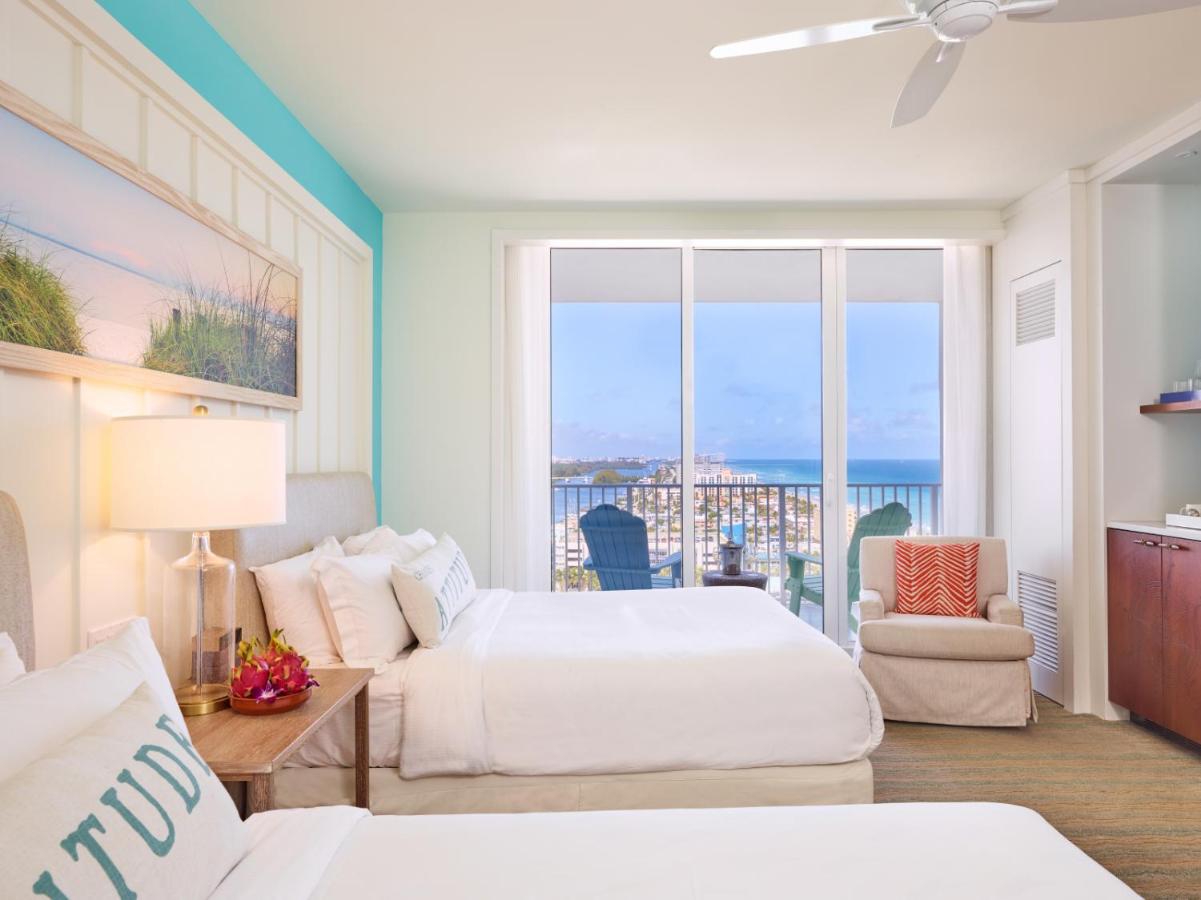 Queen Room with Two Queen Beds Partial Ocean View at Margaritaville Hollywood Beach Resort