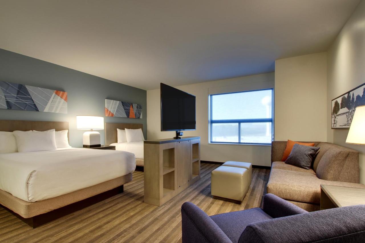 Queen Studio with Two Queen Beds at Hyatt House Chicago Oak Brook