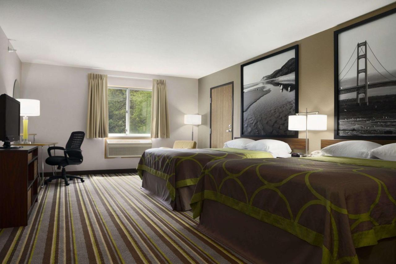 Queen Room with Two Queen Beds - Non-Smoking at Super 8 by Wyndham Manistee