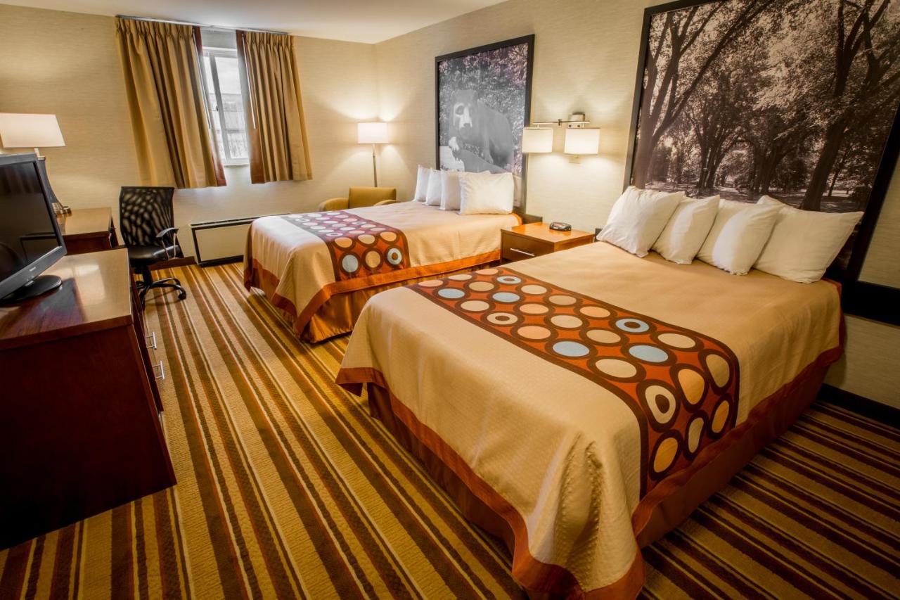 Double Room with Two Double Beds - Non-Smoking at Super 8 by Wyndham State College