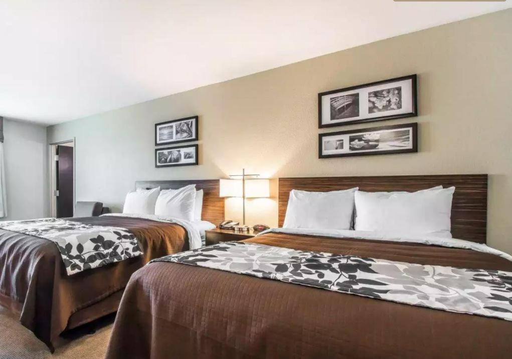 Standard Queen Room with Two Queen Beds at Sleep Inn & Suites Hannibal West
