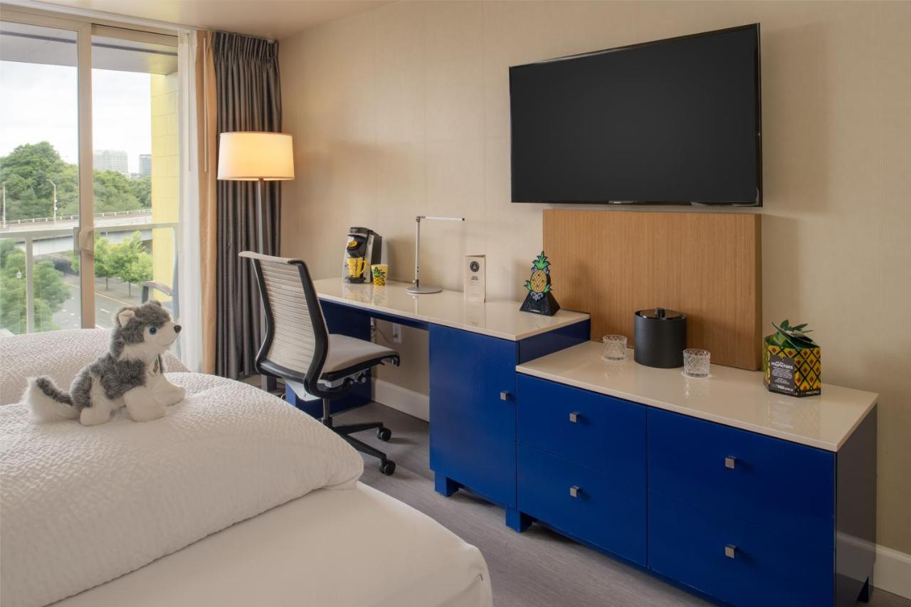 King Room with Balcony at Staypineapple, Hotel Rose, Downtown Portland