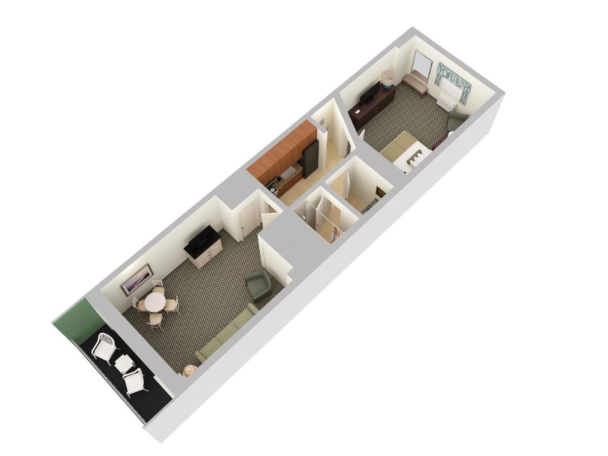 Premium Oceanfront One Bedroom King Suite-1 King Bed with 1 Double Wall Bed at Coral Beach Resort and Suites