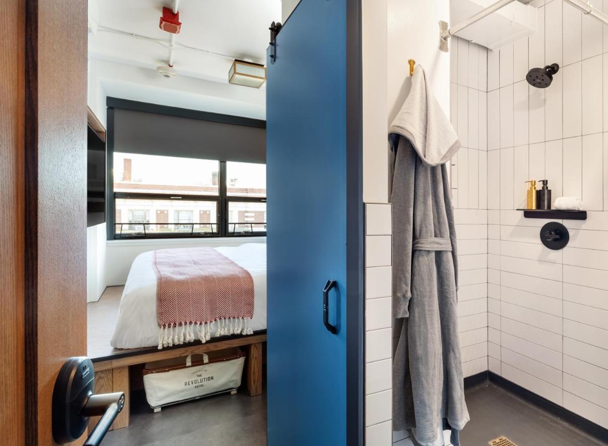 King Room Bathroom in Room at The Revolution Hotel