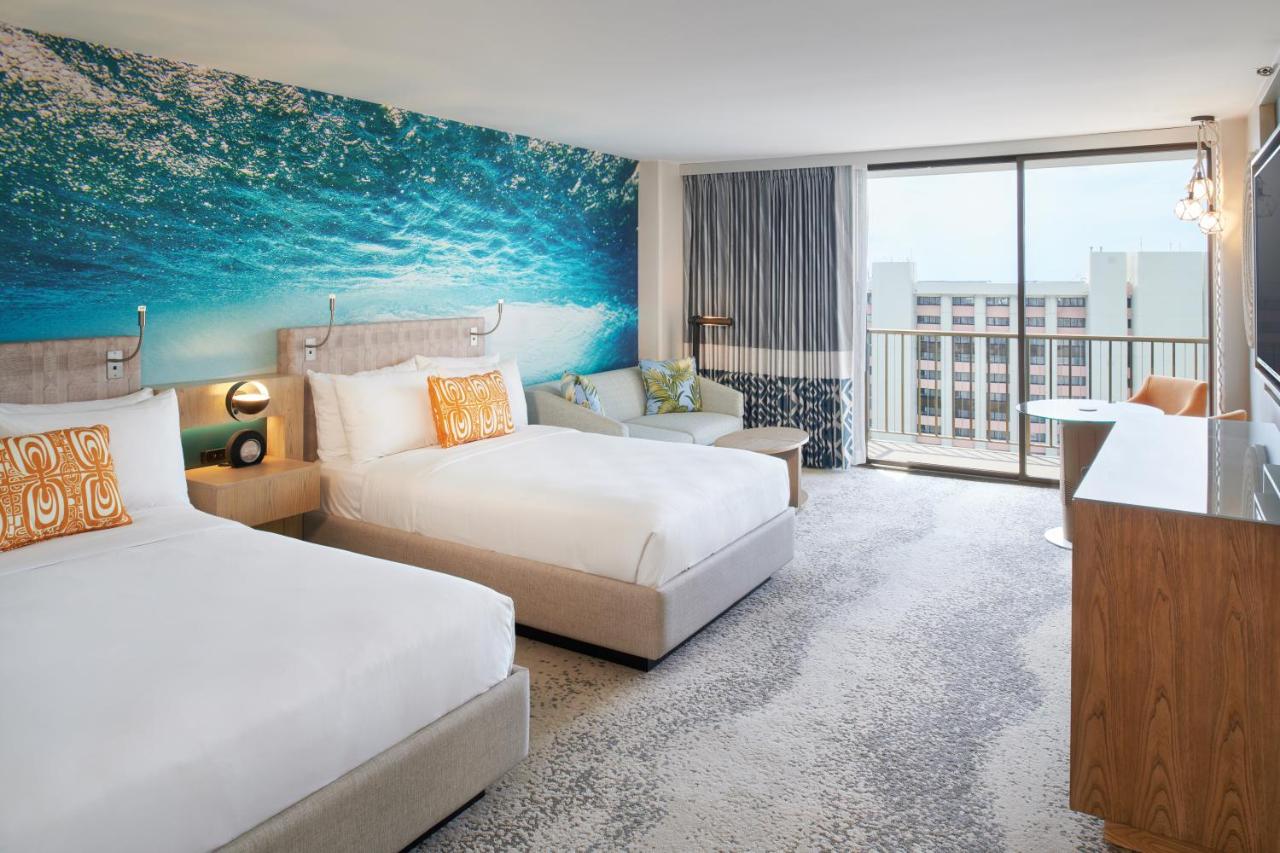 Accessible Junior Suite 2 Double Beds at OUTRIGGER Waikiki Beach Resort
