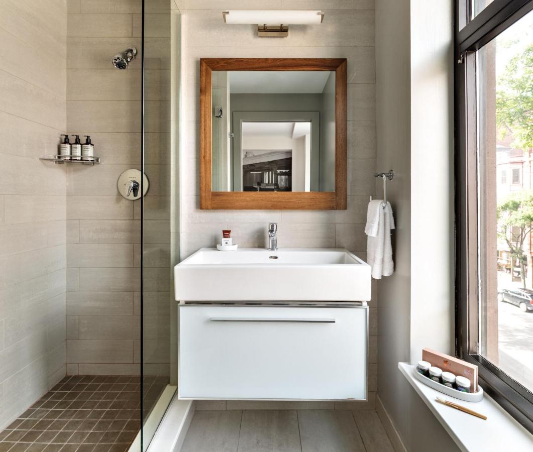 Revolution Loft Junior Suite Bathroom in Room at The Revolution Hotel