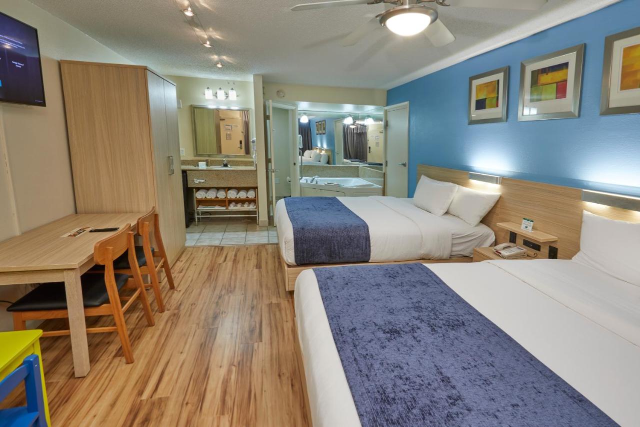 Superior 2 Queen Beds with Jetted Tub at Ramada by Wyndham Hotel & Water Park