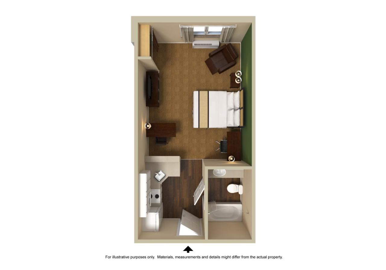 Studio with 1 King Bed - Non-Smoking at Extended Stay America Suites Chicago Woodfield Mall