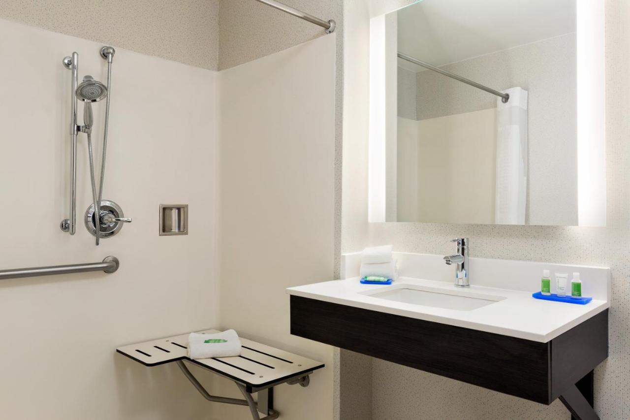 Queen Room with Two Queen Beds and Mobility Accessible Roll In Shower - Non-Smoking at Holiday Inn Express & Suites Shawnee by IHG
