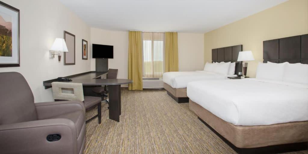 Queen Studio Suite with Two Queen Beds - Mobility Access Tub/Non-Smoking at Candlewood Suites Belle Vernon, an IHG Hotel