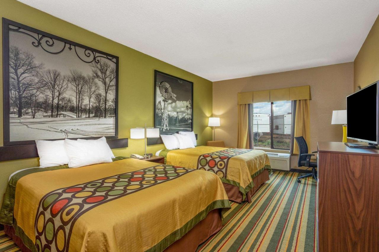 Deluxe Queen Room with Two Queen Beds -Disability Access - Non-Smoking at Super 8 by Wyndham Goshen