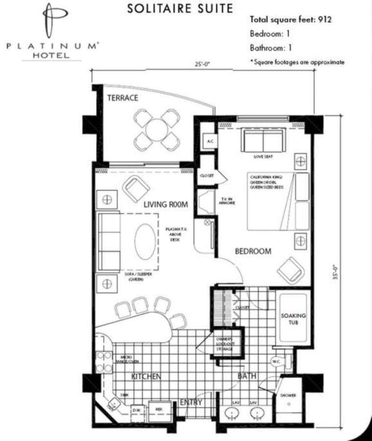 Deluxe King Suite at Platinum Hotel