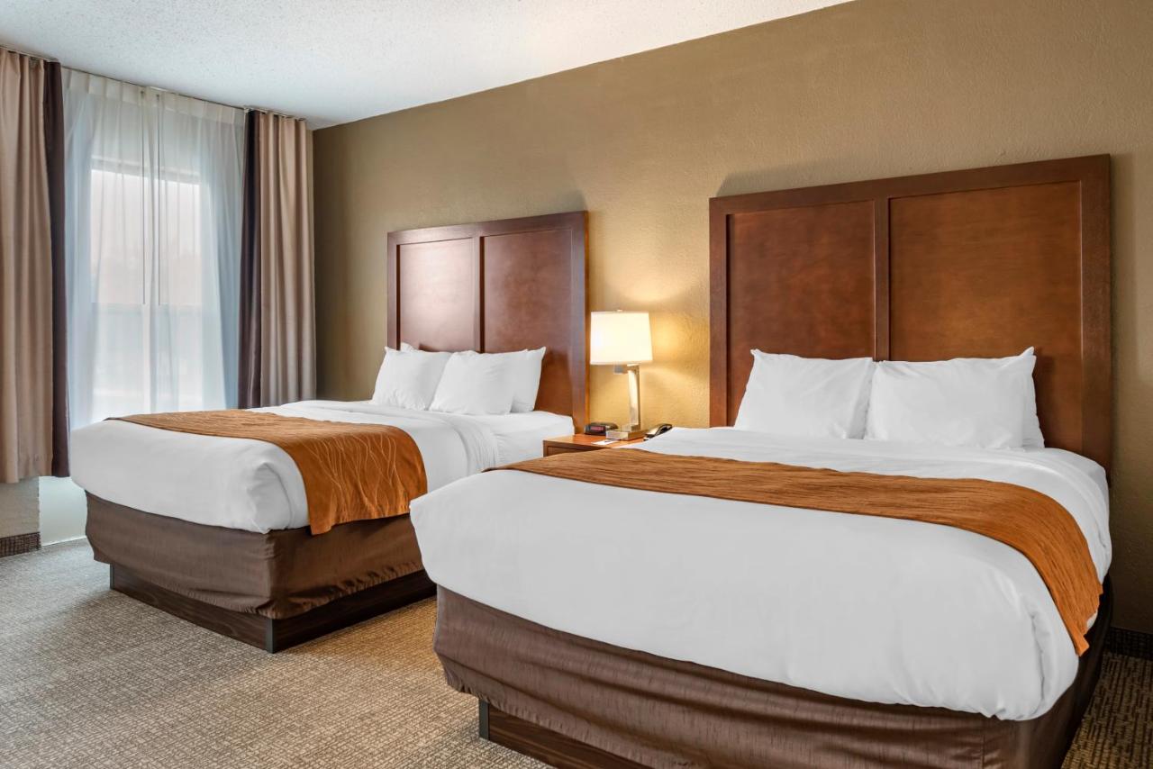 Queen Room with Two Queen Beds and Wet Bar - Non Smoking at Comfort Inn Madison near Clifty Falls