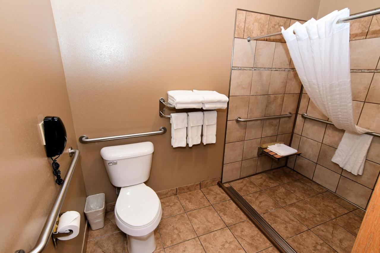 King Room with Roll-In Shower - Disability Access at Cobblestone Inn & Suites - Denison Majestic Hills