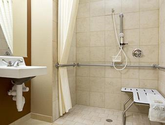 1 Queen Mobility/Hearing Access Room/Suite, Bathtub w/ Grab Bars, Non-Smoking at Microtel Inn & Suites Odessa TX