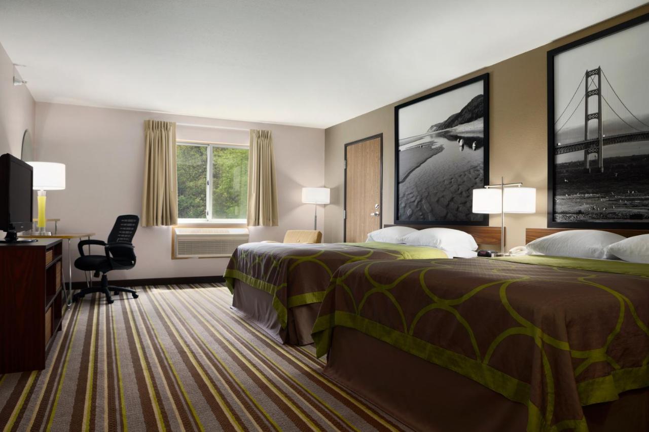 Queen Room with Two Queen Beds - Non-Smoking at Super 8 by Wyndham Manistee