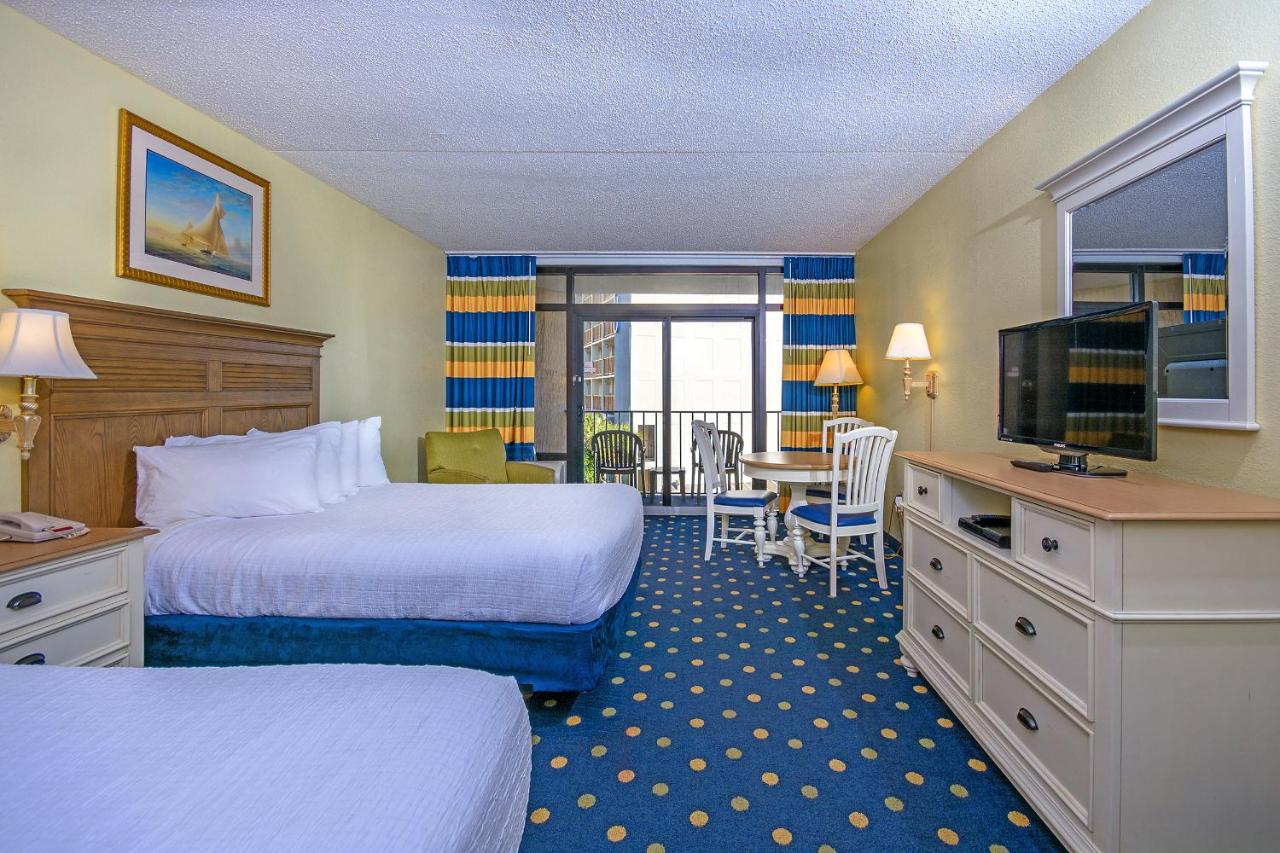 Queen Room with Two Queen Beds and Partial Ocean View at Compass Cove Resort